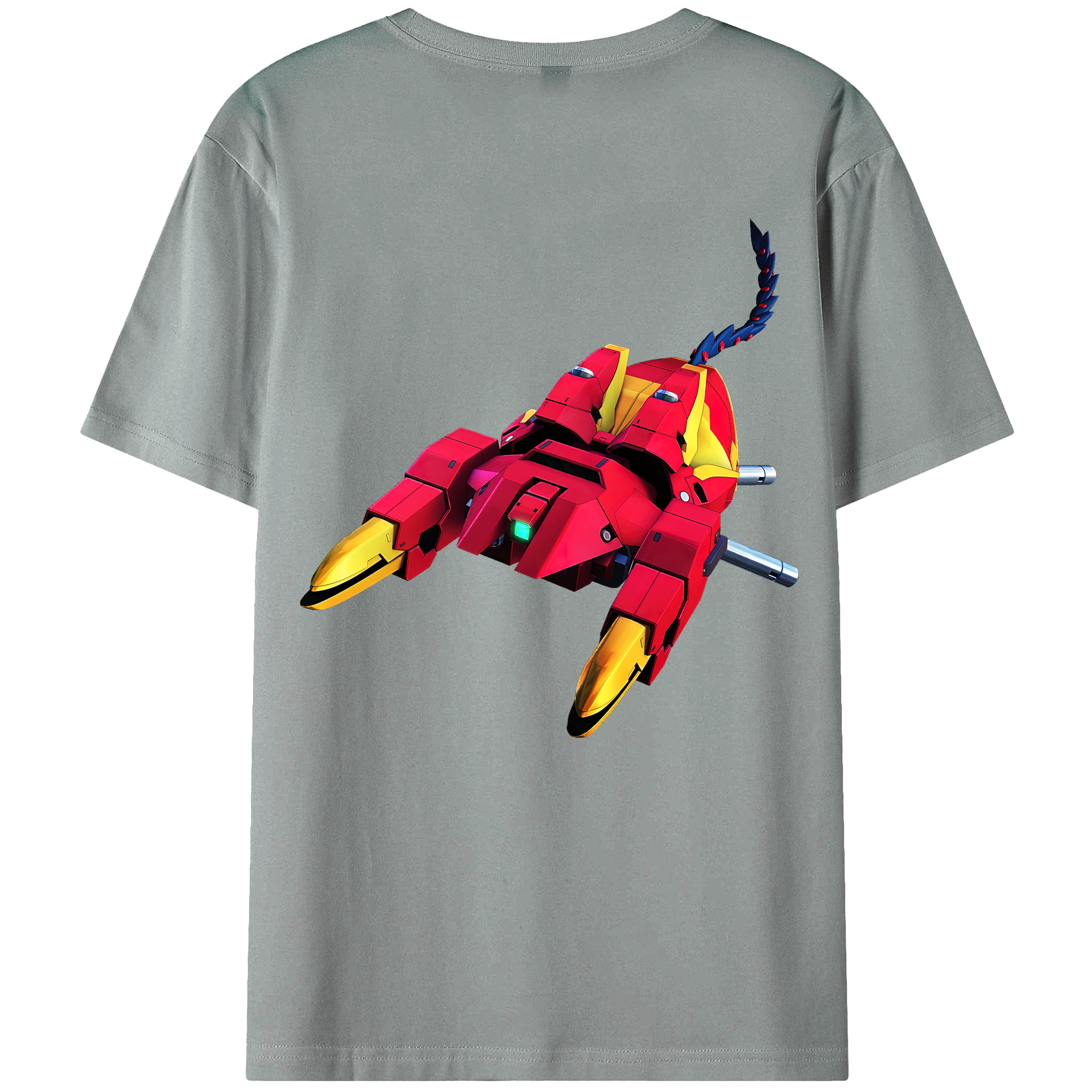 （画像用） 機動戦士ガンダム Mobile Suit Gundam 綿100％ メンズ半袖Tシャツ（バックプリント） 通気性